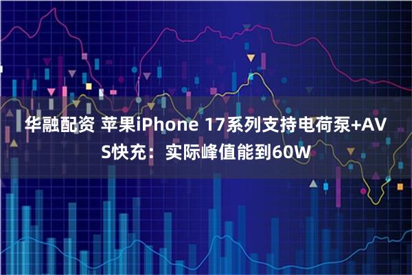 华融配资 苹果iPhone 17系列支持电荷泵+AVS快充：实际峰值能到60W