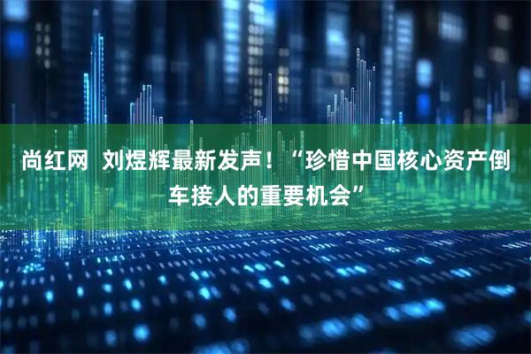 尚红网  刘煜辉最新发声！“珍惜中国核心资产倒车接人的重要机会”
